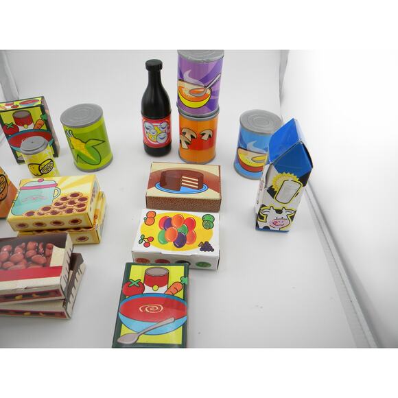 Large‎ Lot of Play Food Dessert Snacks Fruit Plastic Cardboard Grocery Store - Picture 3 of 8